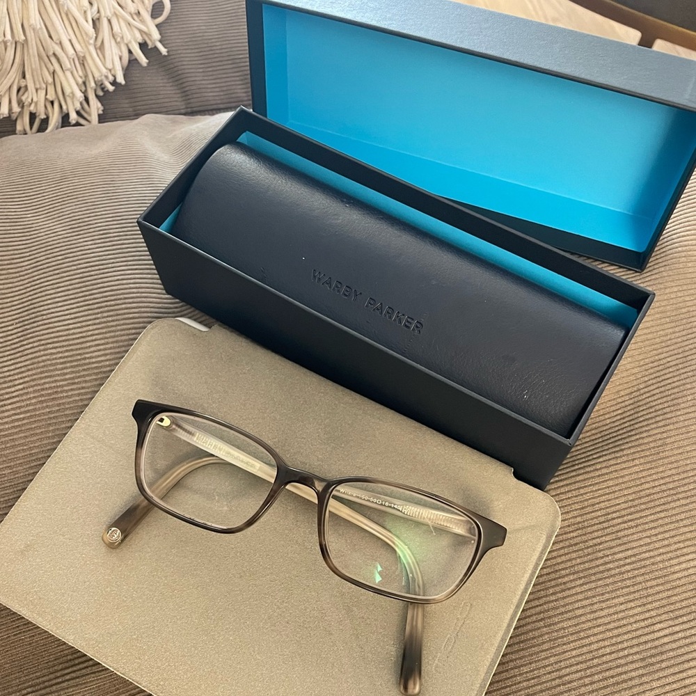 Warby Parker “Wilkie” Glasses In Greystone View 4